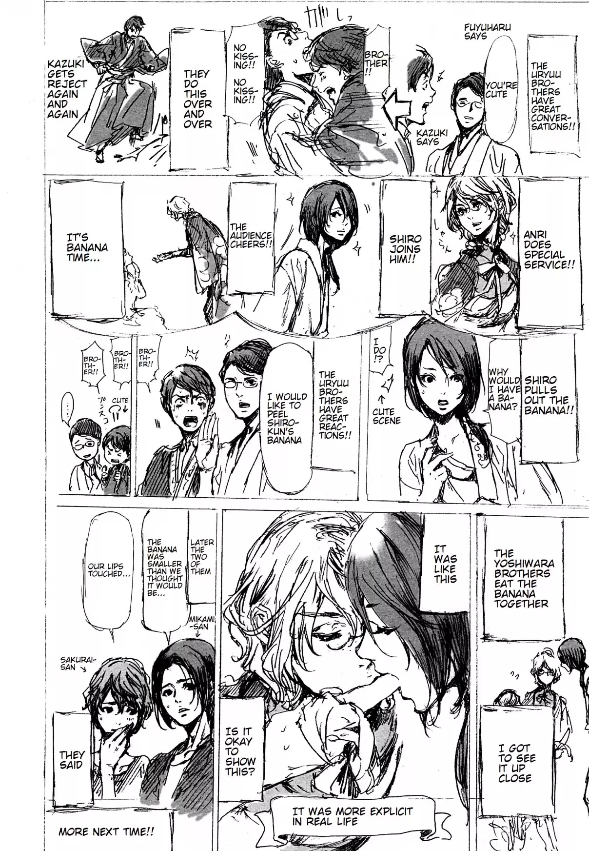 Adekan Vol. 11 Ch. 30.7 The Grave of Love (Middle Part 4) + Nao Tsukiji’s Song Show Report Part 2 [Part B]