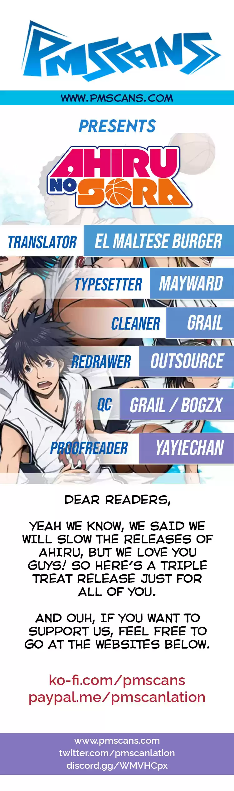 Ahiru no Sora Vol. 21 Ch. 154.1