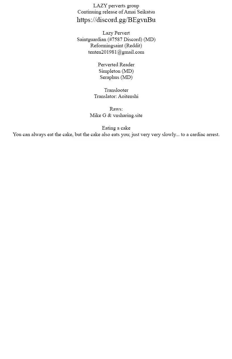 Amai Seikatsu Vol.18 Chapter 197