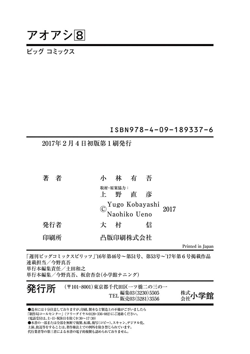 Ao Ashi Vol. 8 Ch. 83 Dejected Face