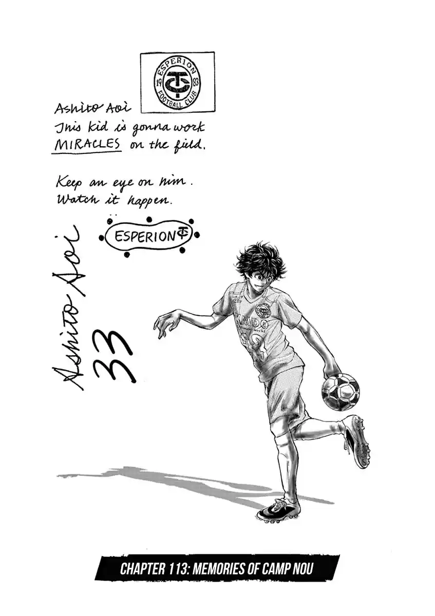 Ao Ashi Vol.11 Chapter 113: Memories Of Camp Nou