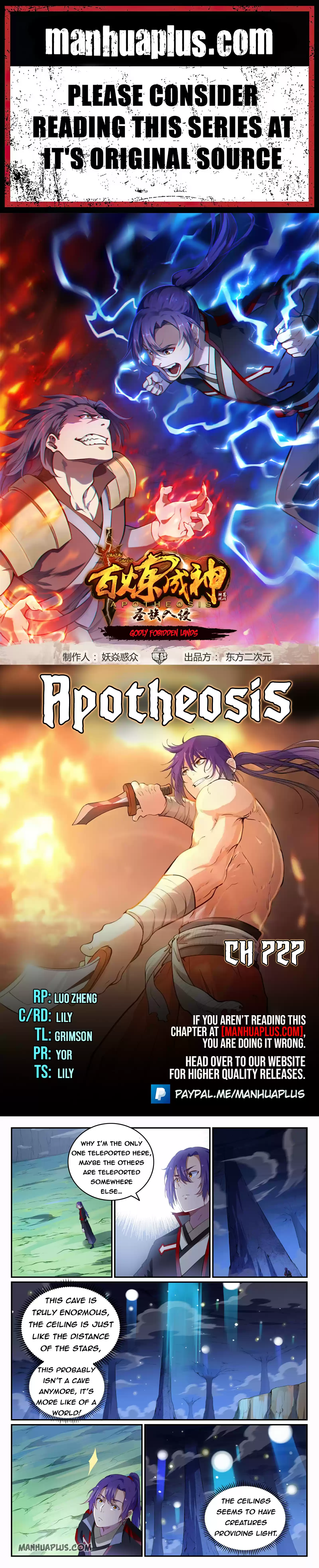 Apotheosis Chapter 727