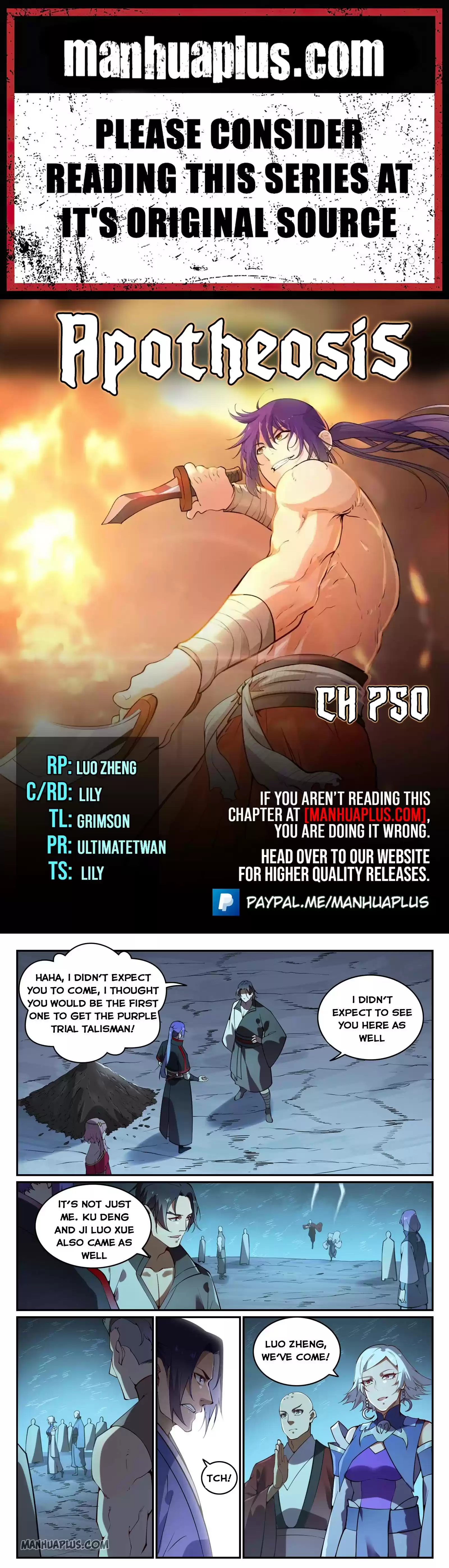 Apotheosis Chapter 750