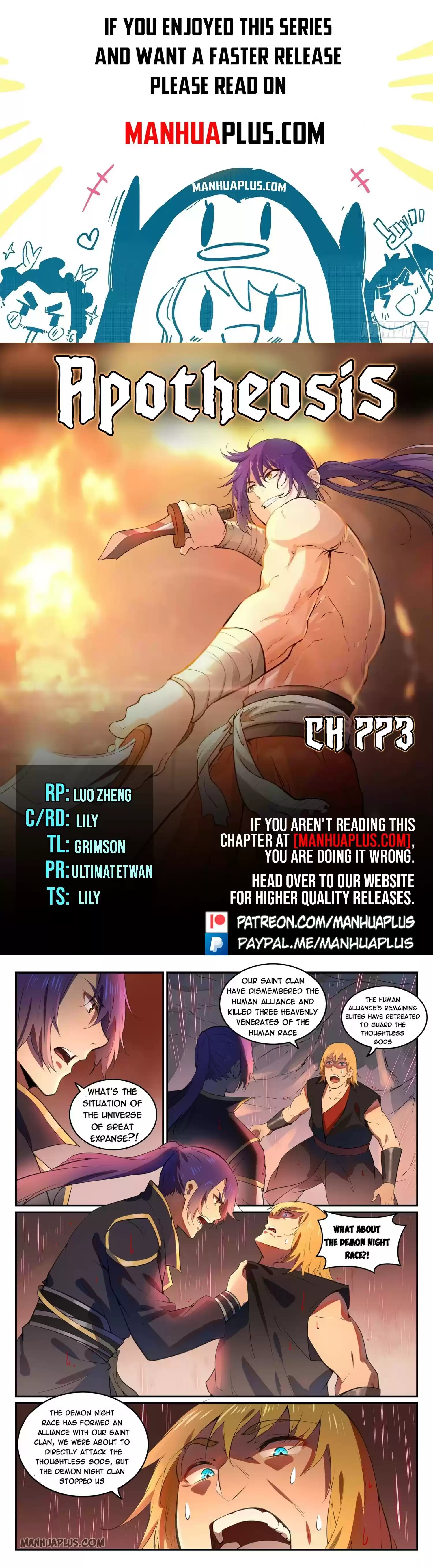 Apotheosis Chapter 773