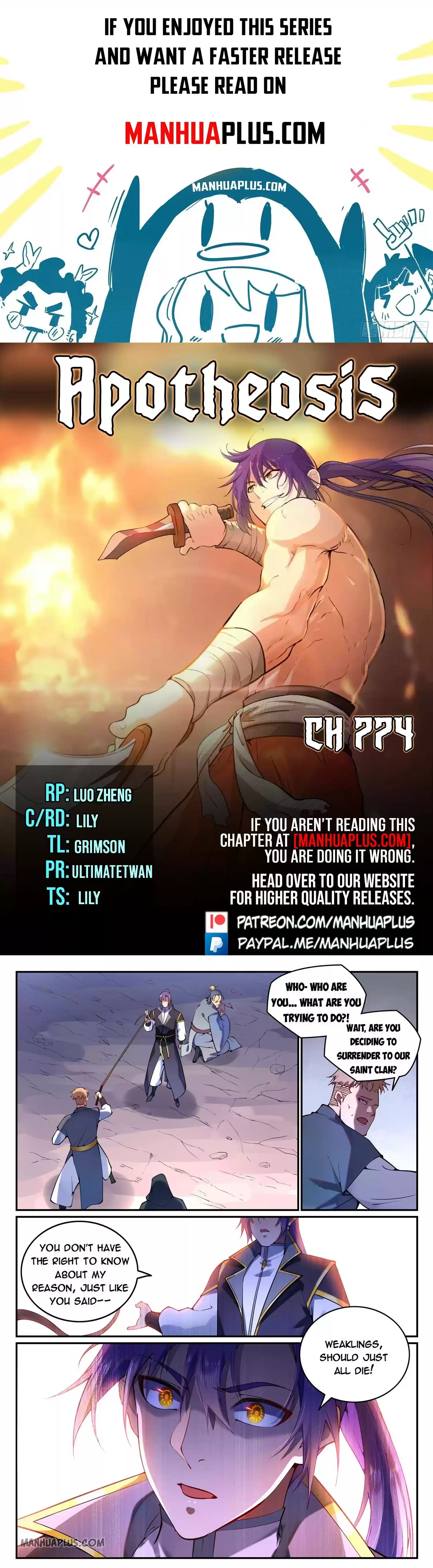 Apotheosis Chapter 774