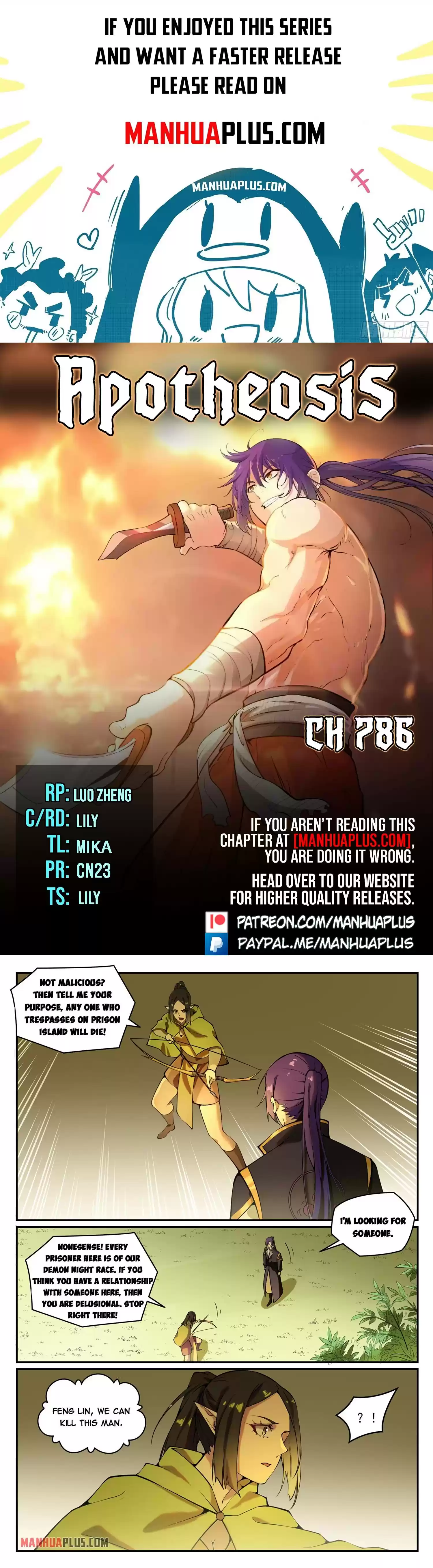 Apotheosis Chapter 786