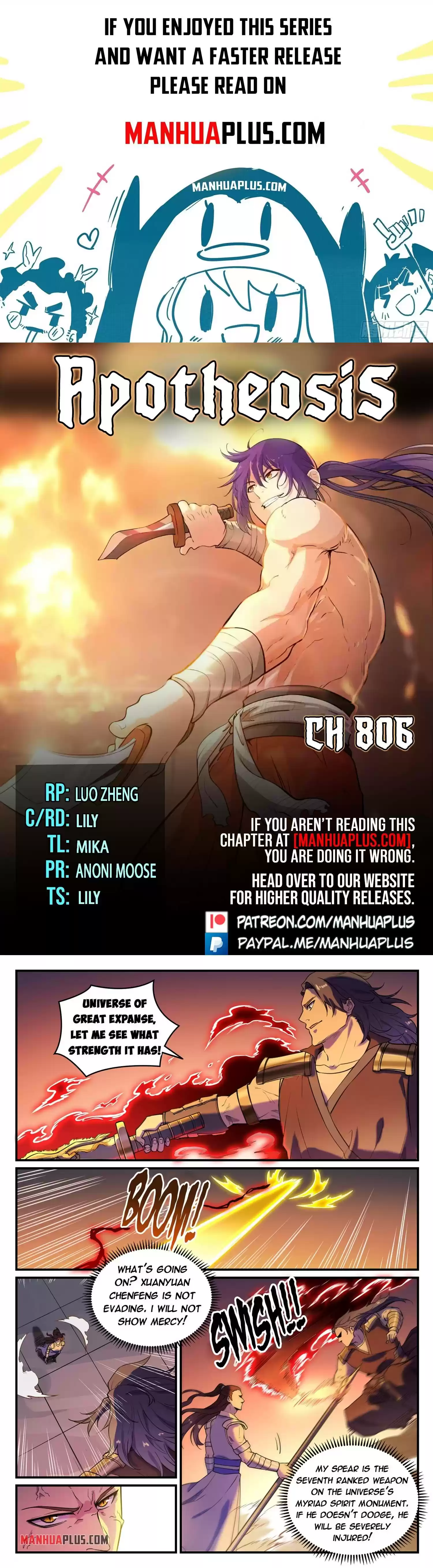 Apotheosis Chapter 806