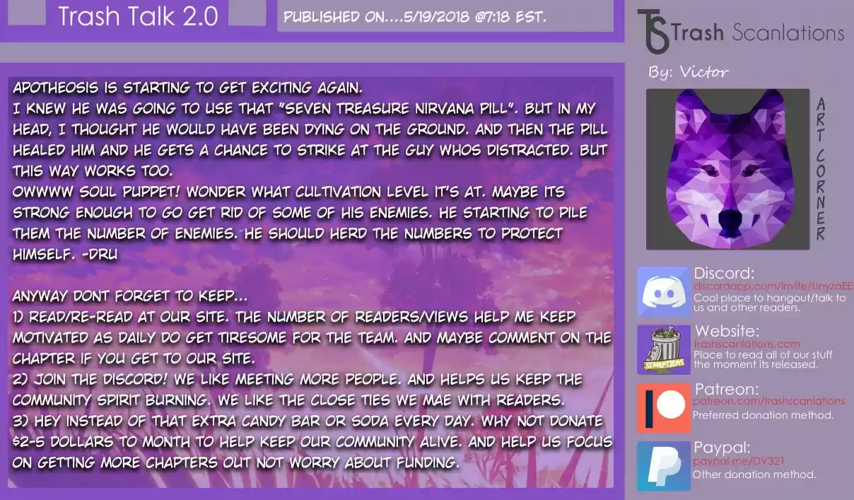 Apotheosis Elevation to the status of a god Ch. 42 The Trials Left Behind By An Immortal