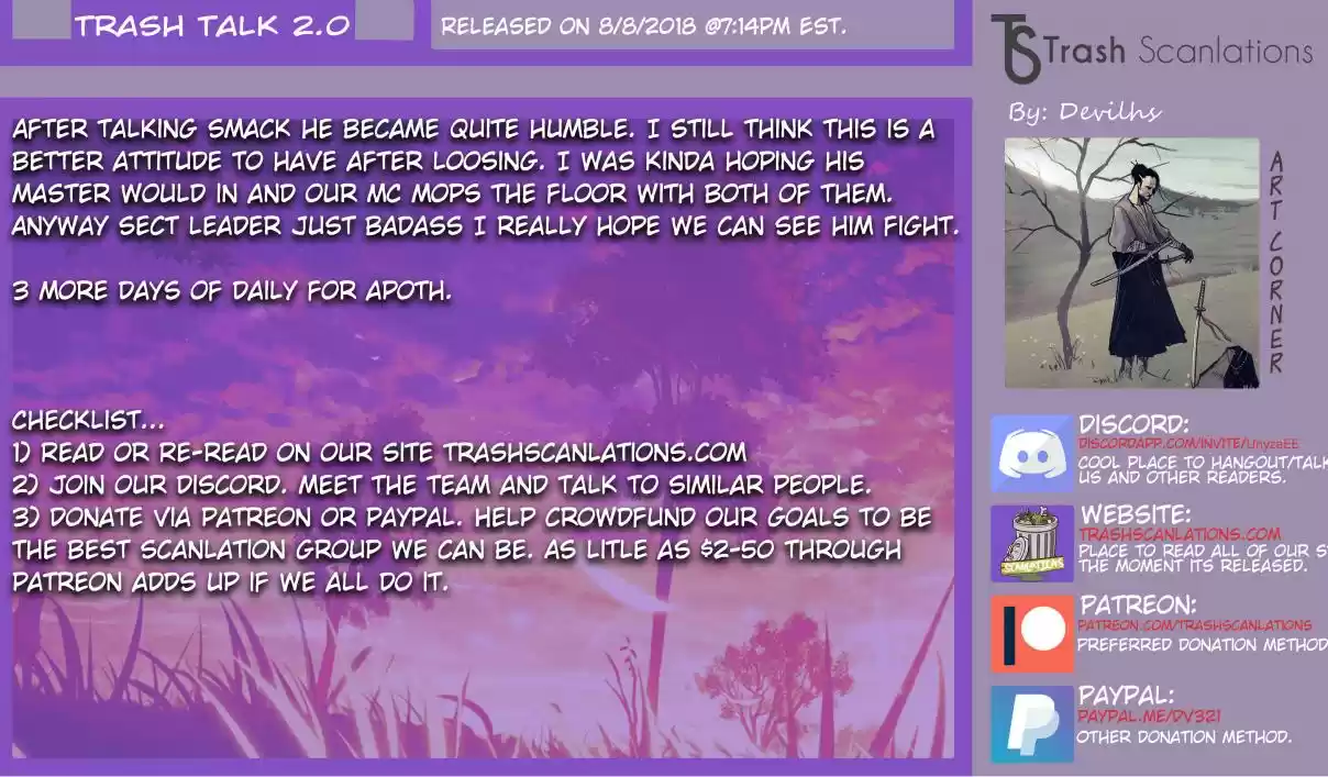 Apotheosis Elevation to the status of a god Ch. 63 Enlightenment