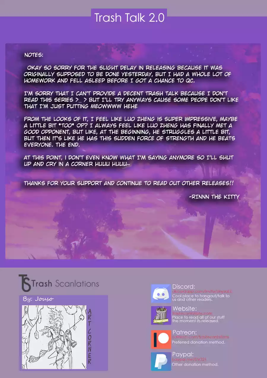 Apotheosis Elevation to the status of a god Ch. 71 The Stubbornness of Martial Arts