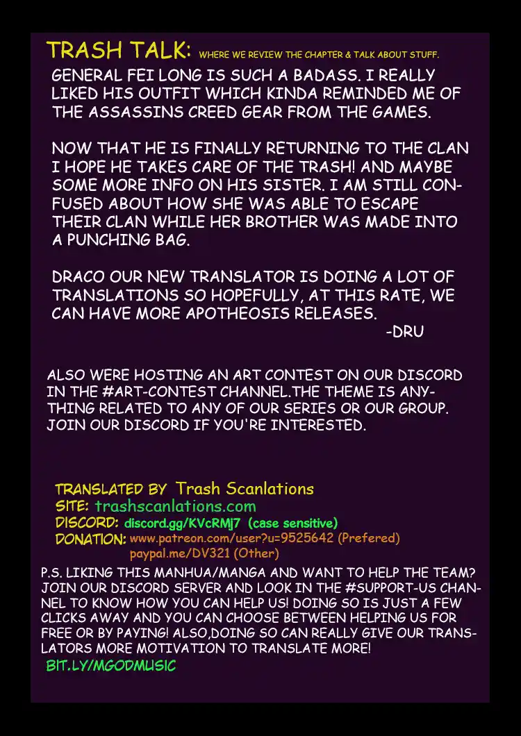 Apotheosis - Elevation to the status of a god Chapter 17