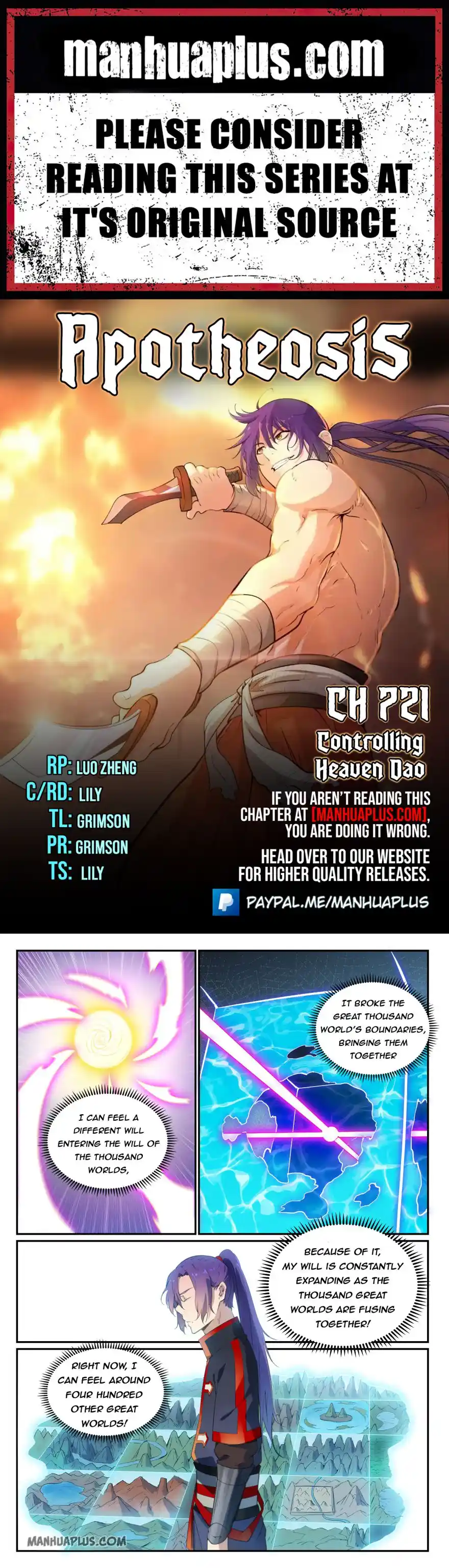 Apotheosis - Elevation to the status of a god Chapter 721