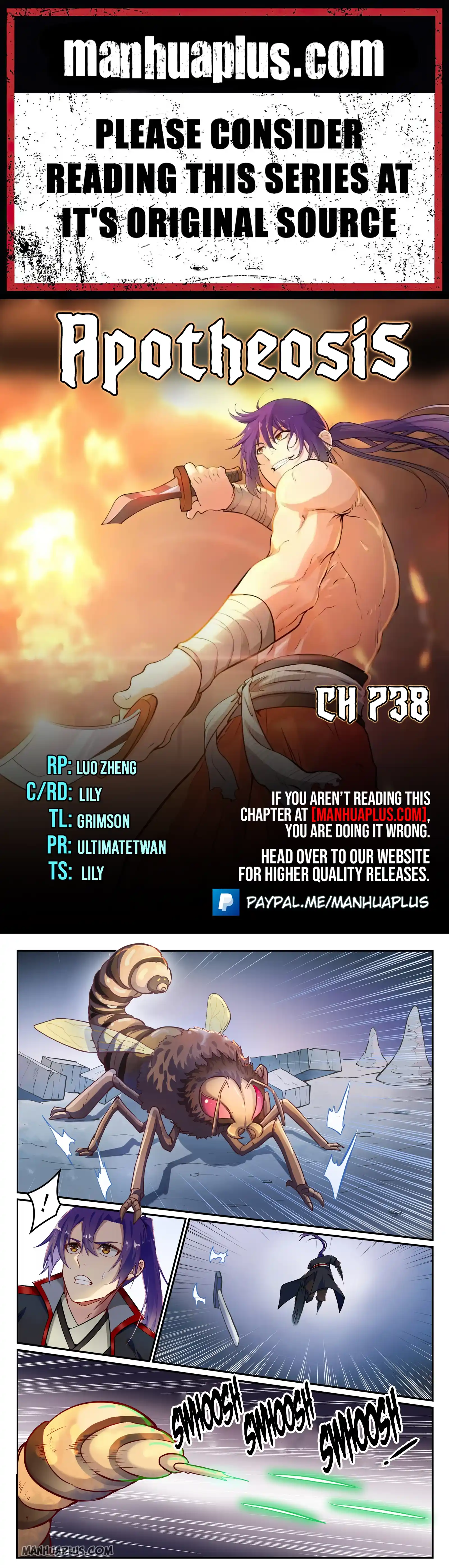 Apotheosis - Elevation to the status of a god Chapter 738