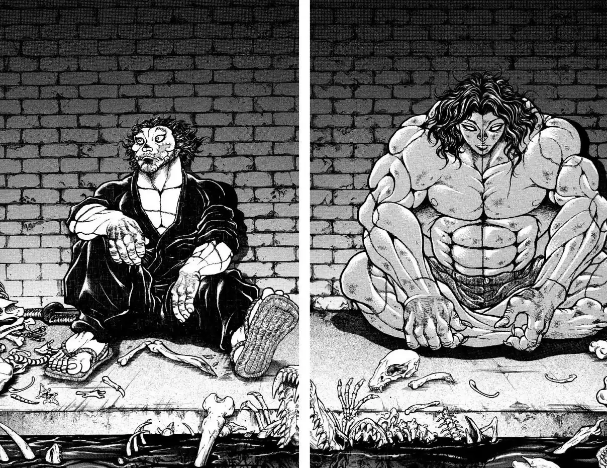 Baki Dou Vol. 20 Ch. 177 The "men out of our era" reunited