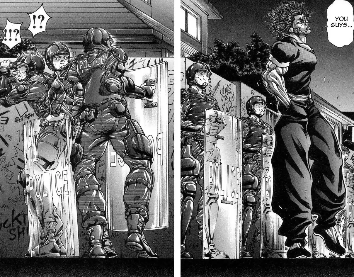 Baki Son Of Ogre Vol. 30 Ch. 248 The Riot Team Report