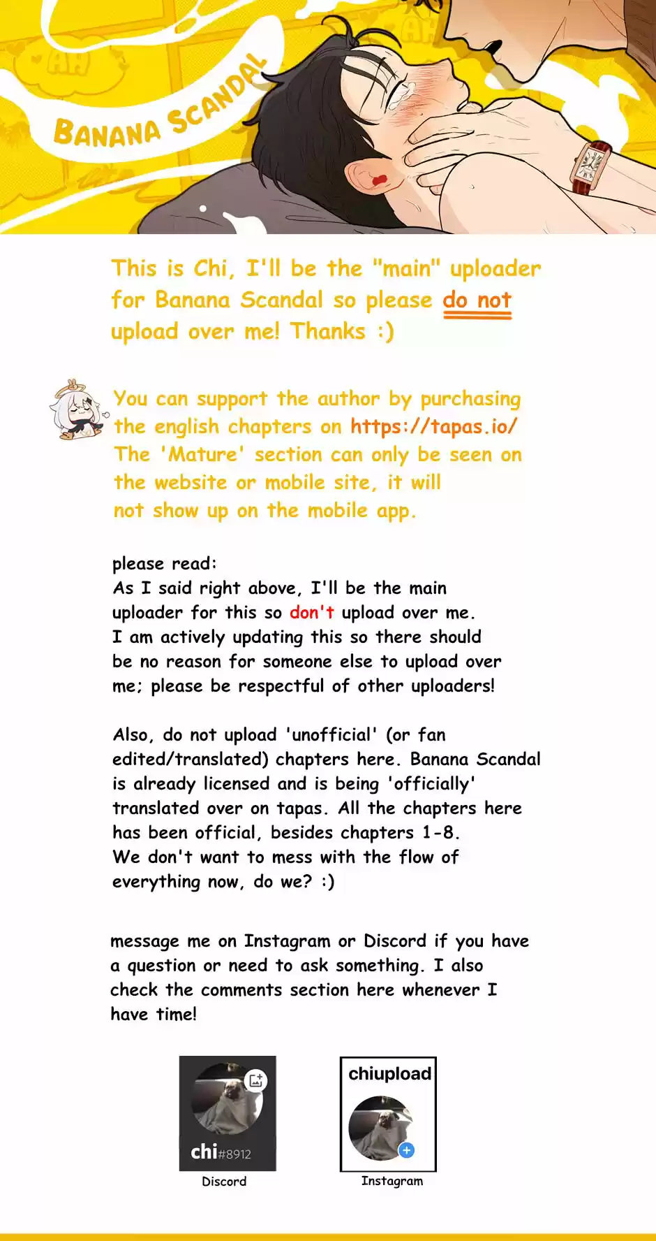 Banana Scandal Chapter 81 : Hide Your Dildos