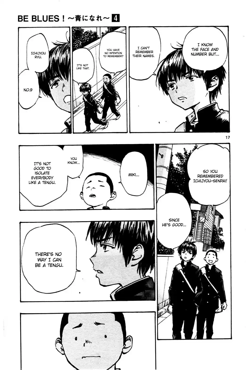 BE BLUES ~Ao ni nare~ Vol. 4 Ch. 35 Moroboshi's Style