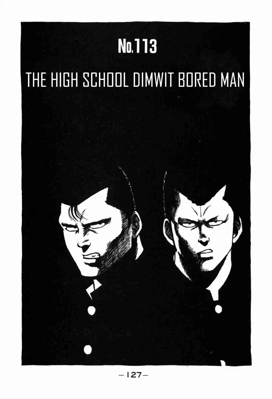 Be Bop High School Vol. 13 Ch. 113 The High School Dimwit Bored Man