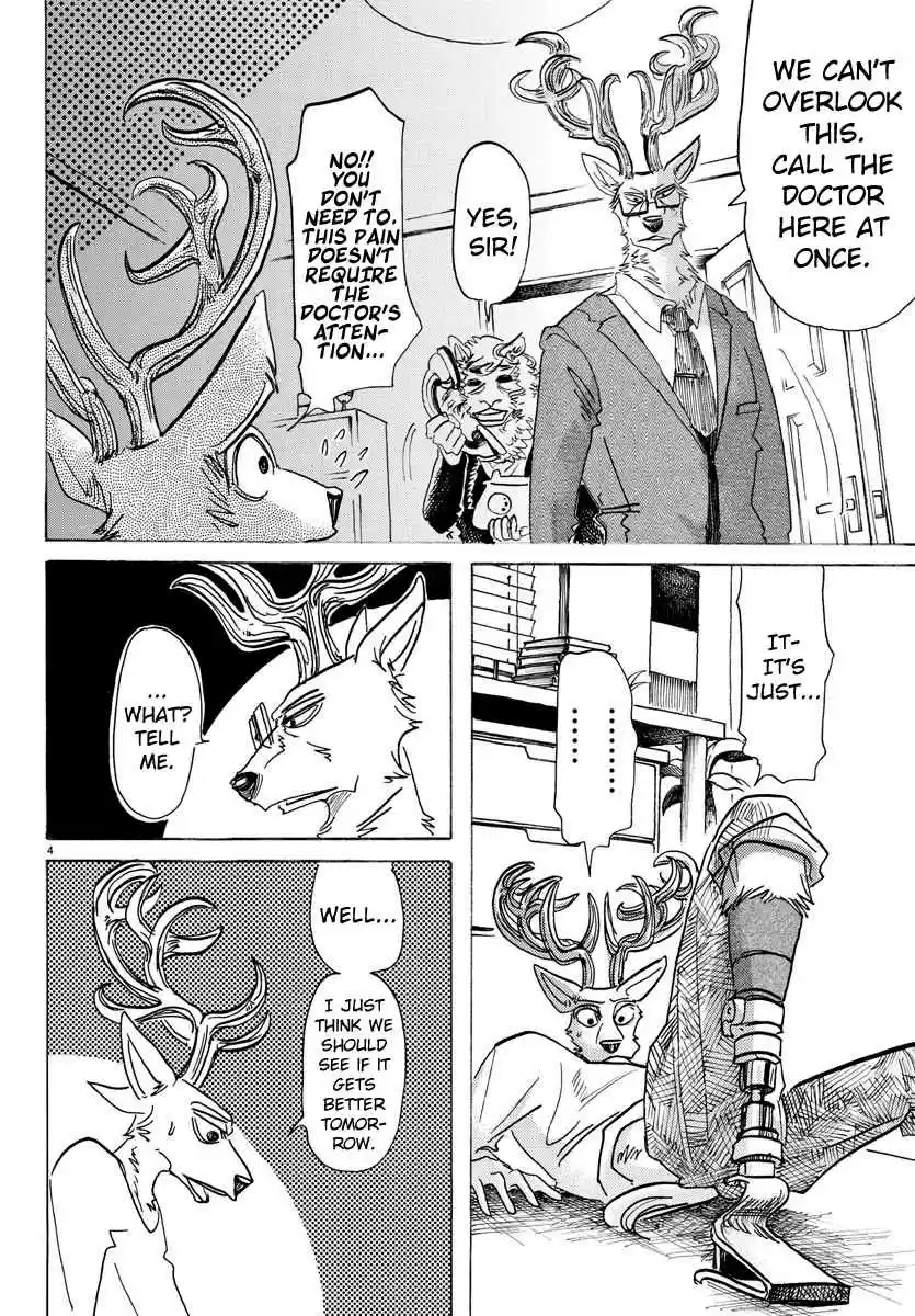Beastars Ch. 130 His Lead Colored Prosthetic Leg is Sometimes Rainbow Colored Under the Sun