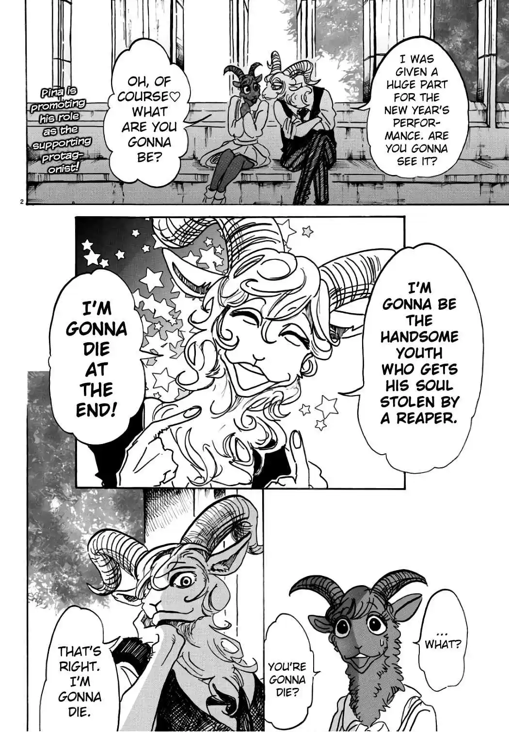 Beastars Ch. 87 The New Star Wins the Award for Best Supporting Actor