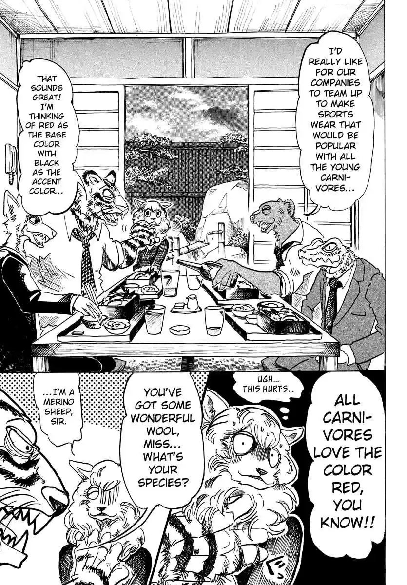 Beastars Vol. 12 Ch. 100 What Happens when you Bust a Tire in a Very Full Train?