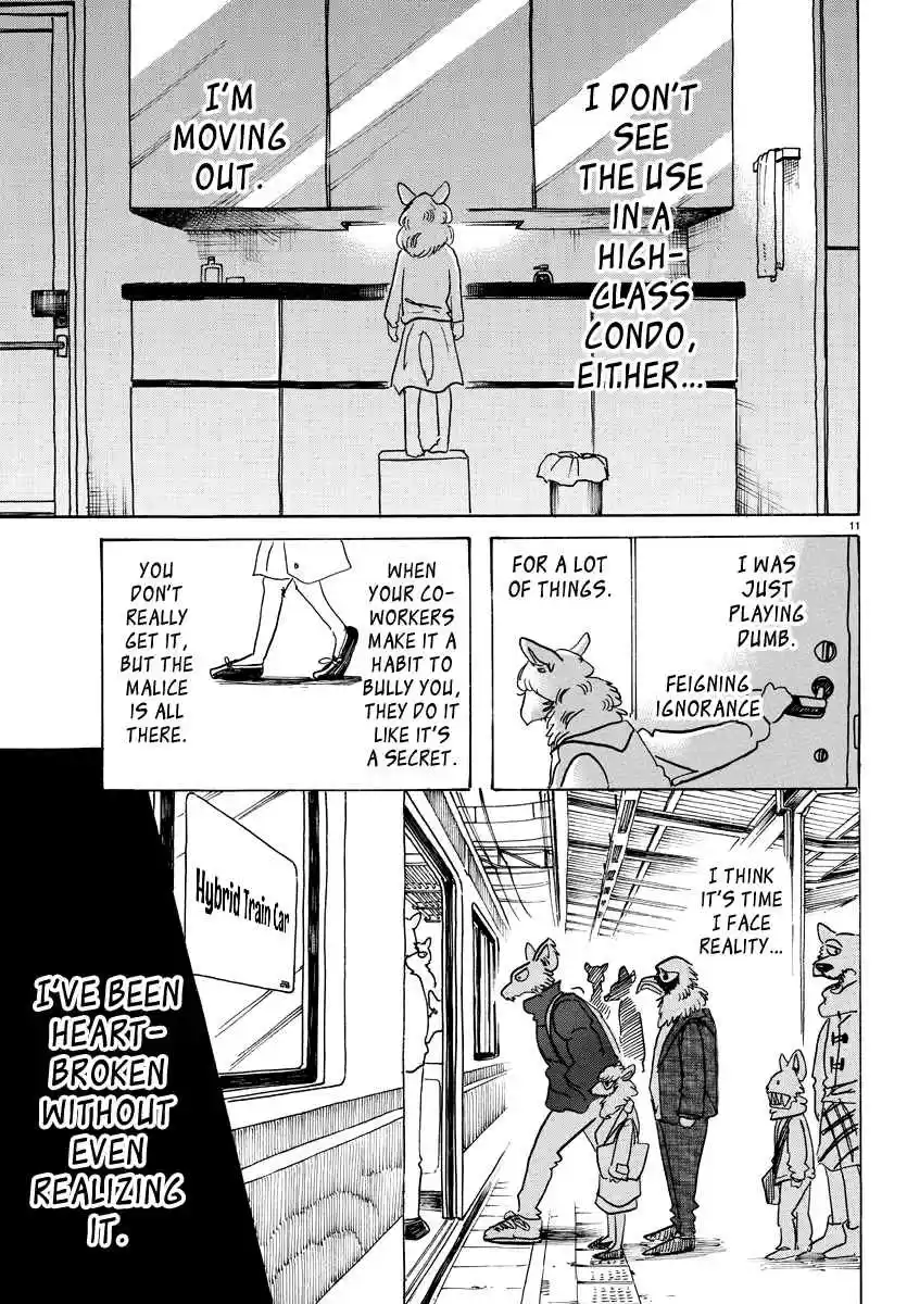 Beastars Vol. 12 Ch. 100 What Happens when you Bust a Tire in a Very Full Train?