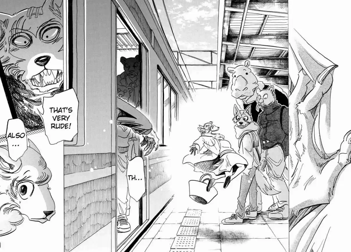 Beastars Vol. 12 Ch. 100 What Happens when you Bust a Tire in a Very Full Train?