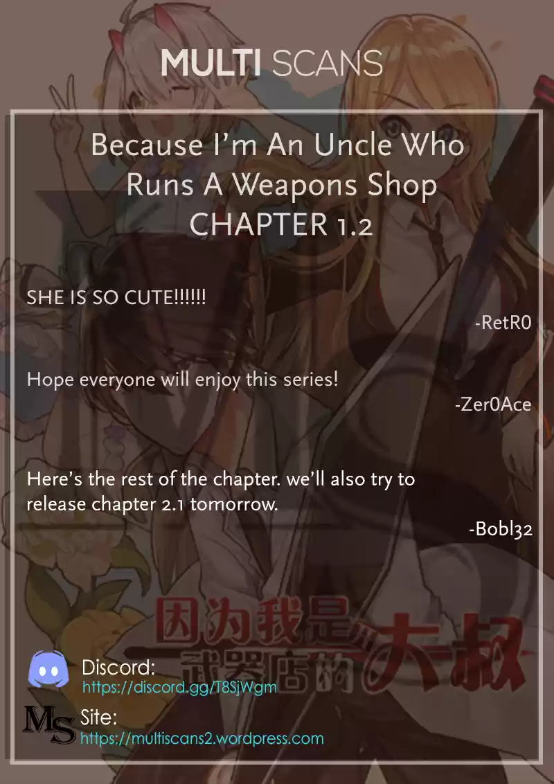 Because I'm An Uncle who Runs A Weapon Shop Ch. 1.2 Chapter 1.2