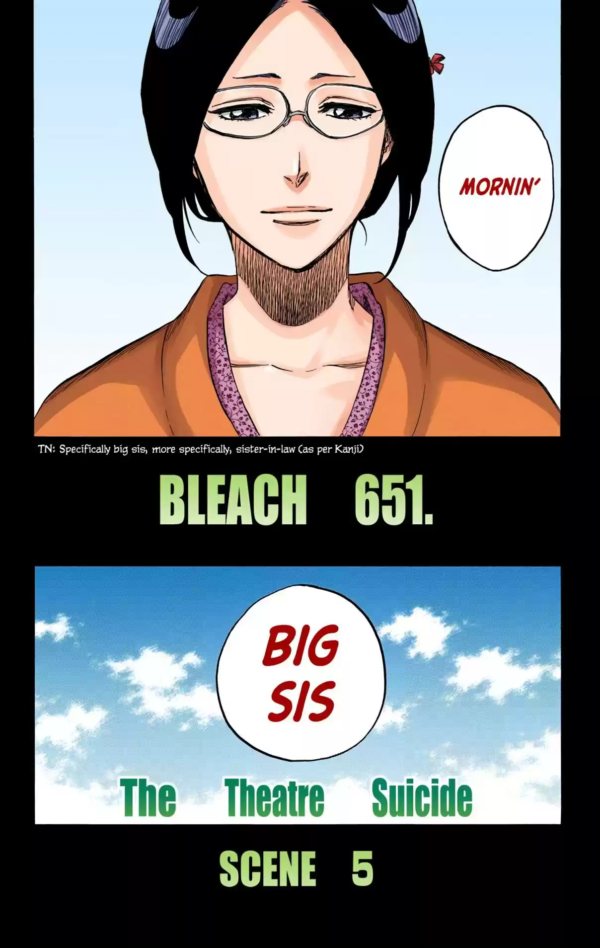 Bleach Digital Colored Comics Vol. 71 Ch. 651 THE THEATRE SUICIDE SCENE 5