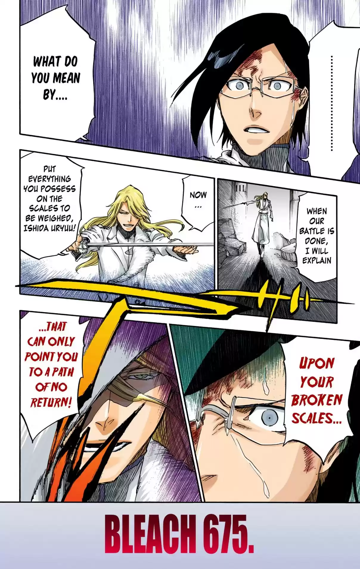 Bleach Digital Colored Comics Vol. 74 Ch. 675 Blood for My Bone