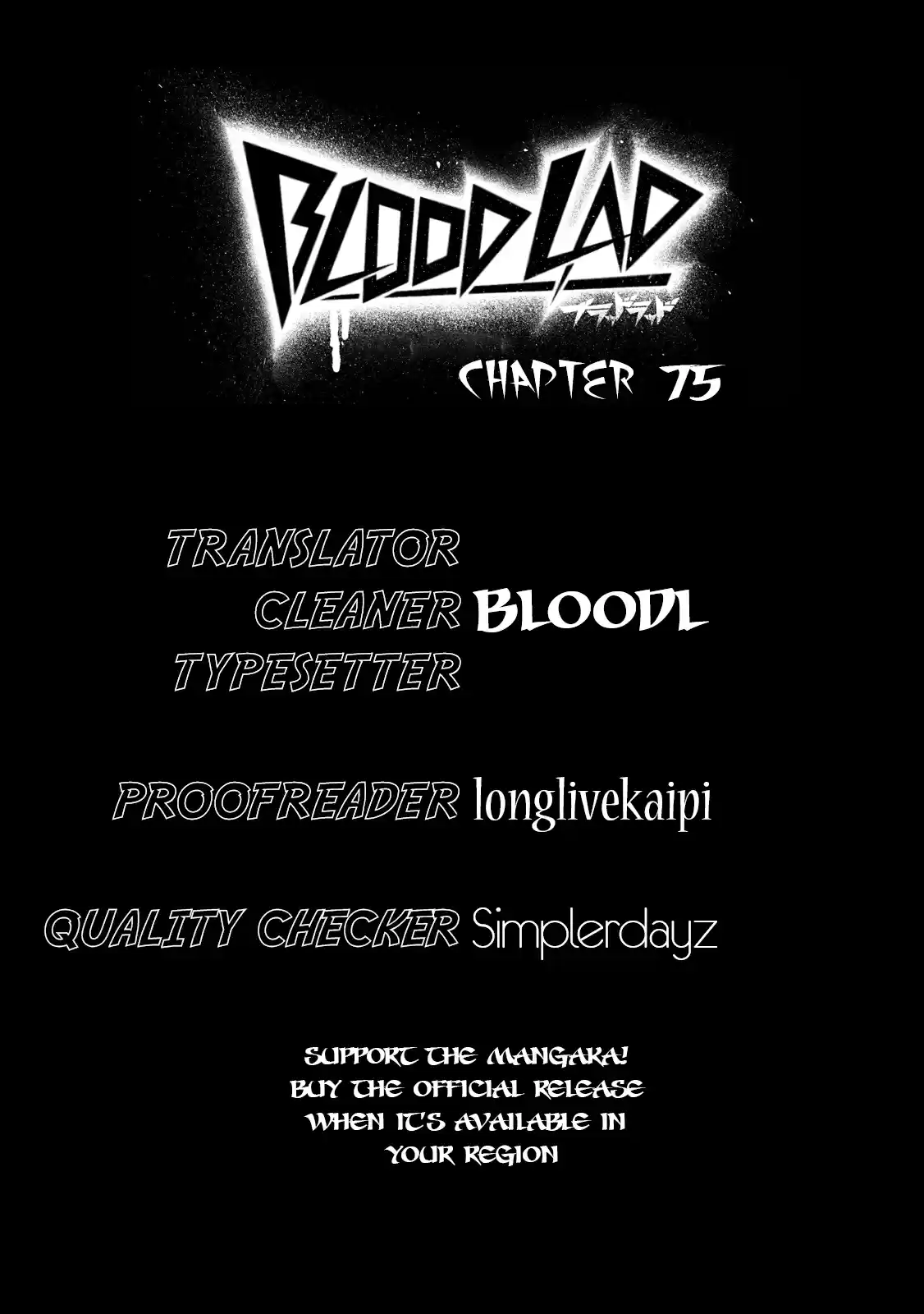 Blood Lad vol.15 ch.75