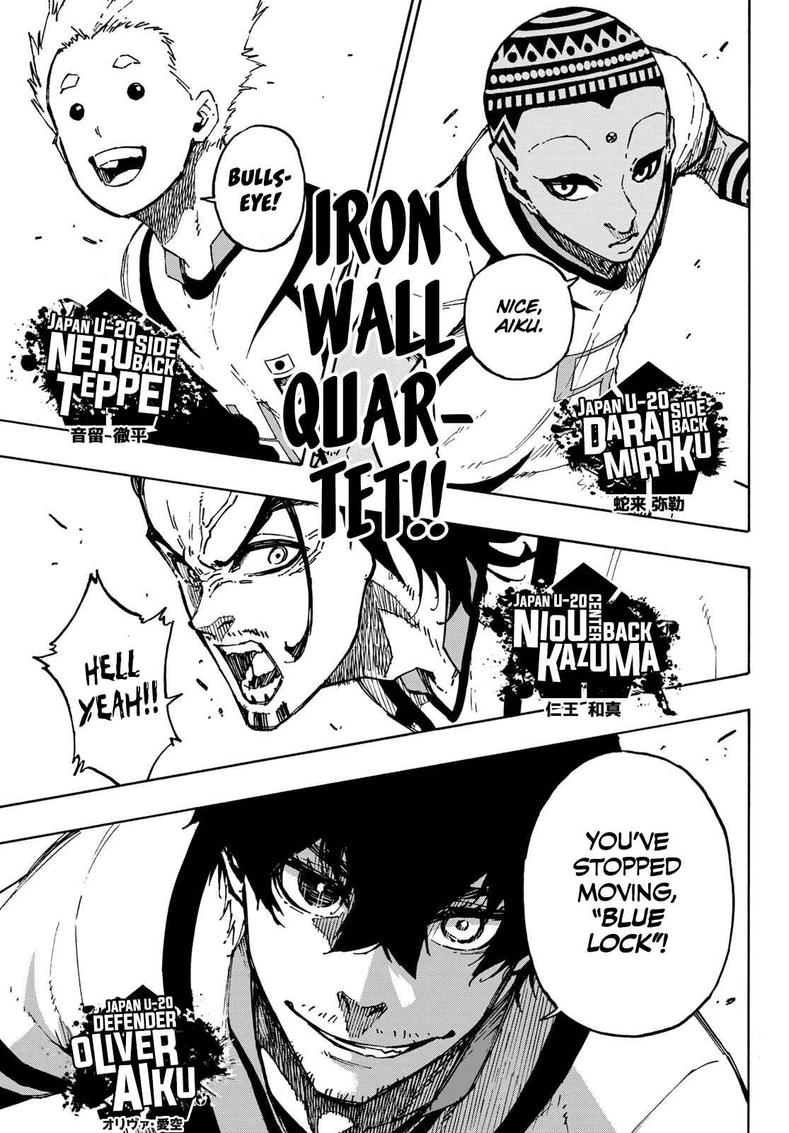 Blue Lock Ch. 114 Quartet