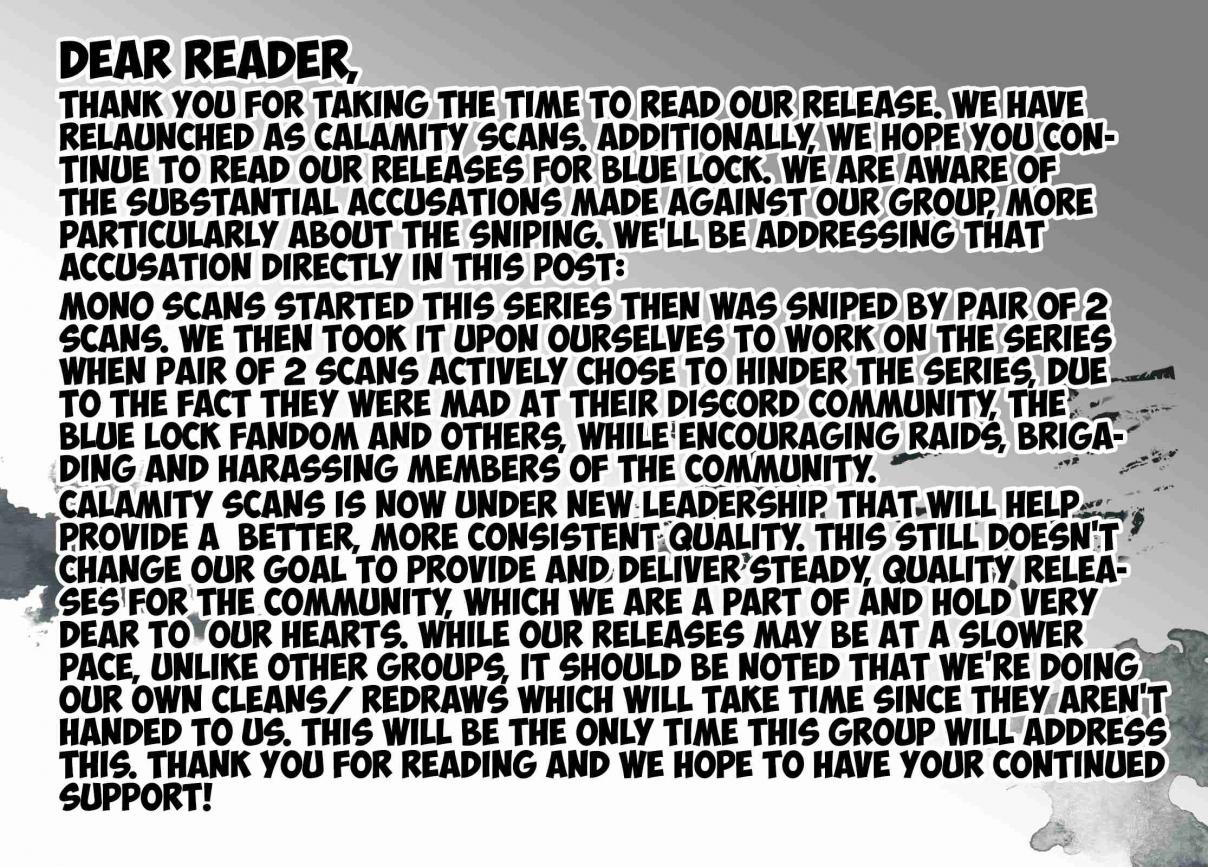 Blue Lock Ch. 58 The Deciding Match