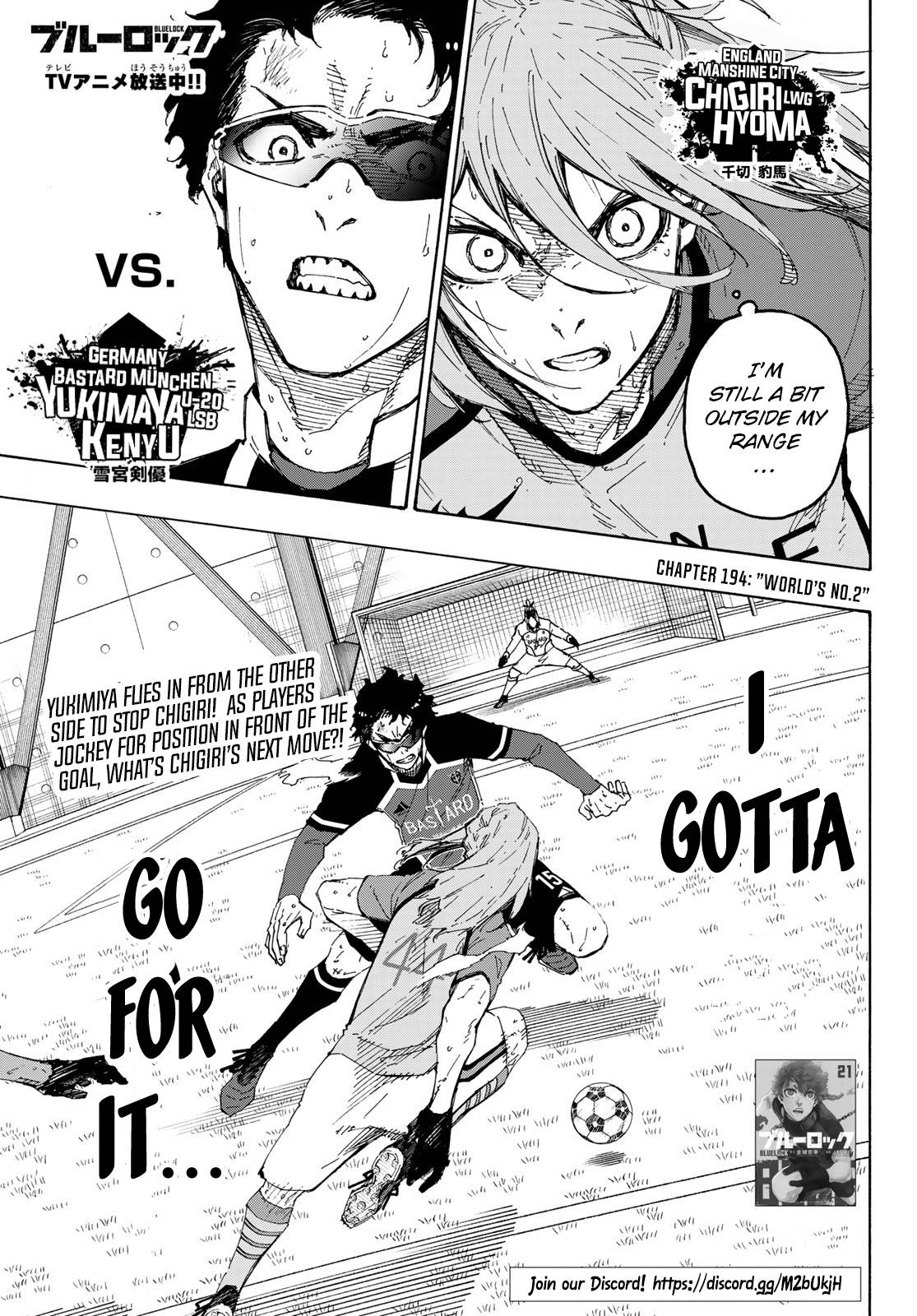 Blue Lock Chapter 195