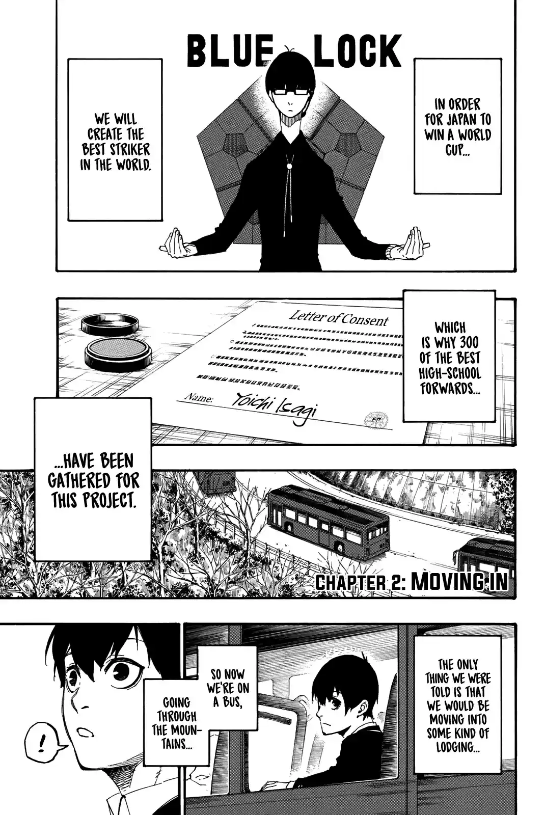 Blue Lock Vol. 1 Ch. 2 Moving In