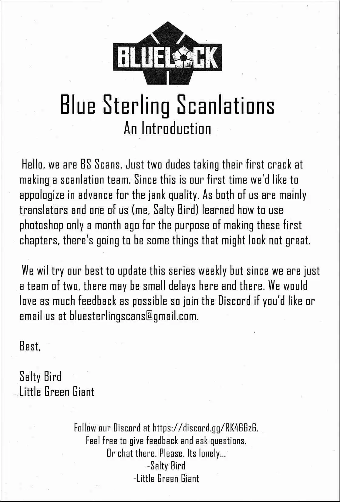 Blue Lock Vol. 1 Ch. 3 Monster