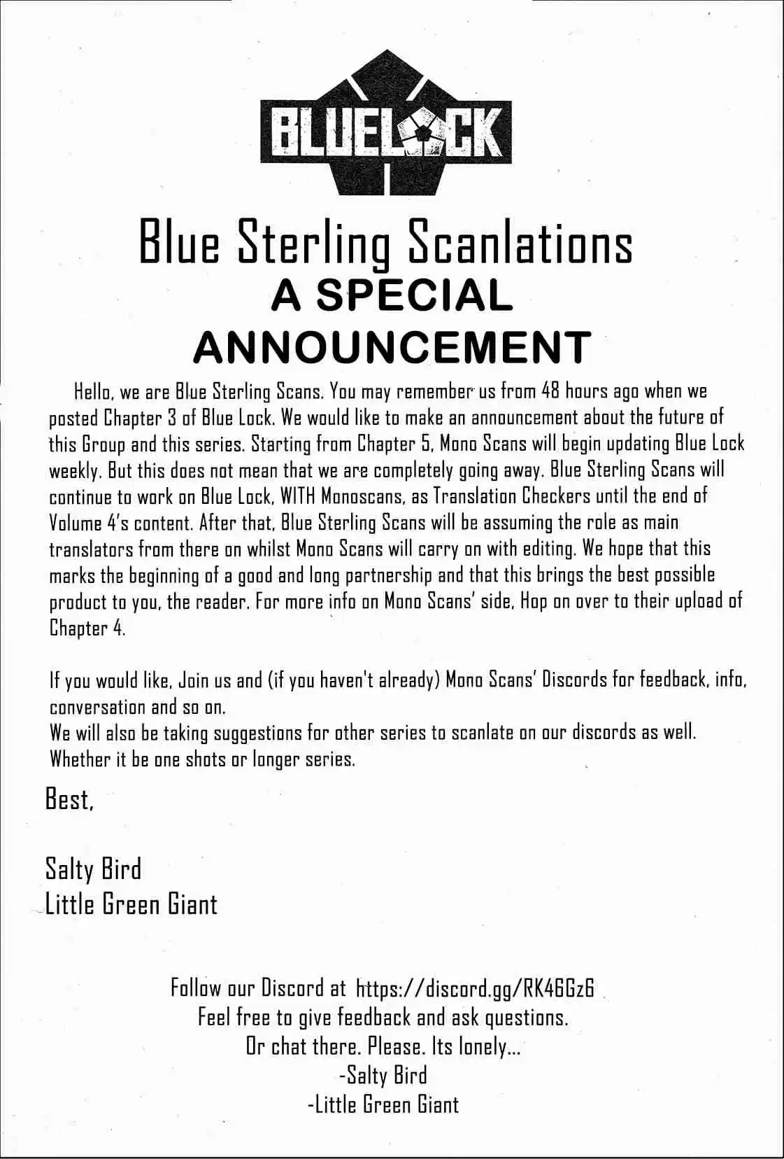 Blue Lock Vol. 1 Ch. 4 Now or Never