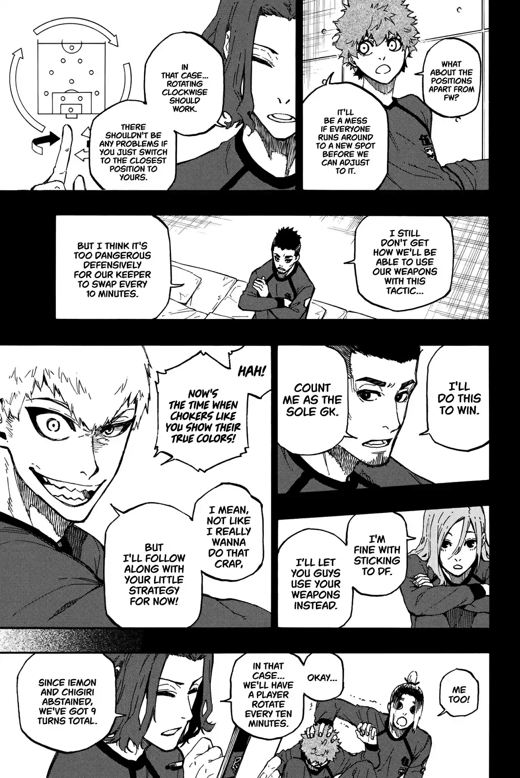 Blue Lock Vol. 2 Ch. 10 "I'll Be The Next 9!" Tactic