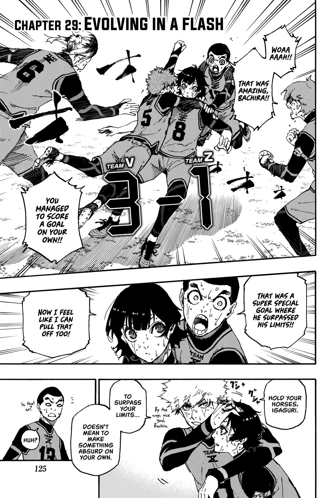 Blue Lock Vol. 4 Ch. 29 Evolving In a Flash