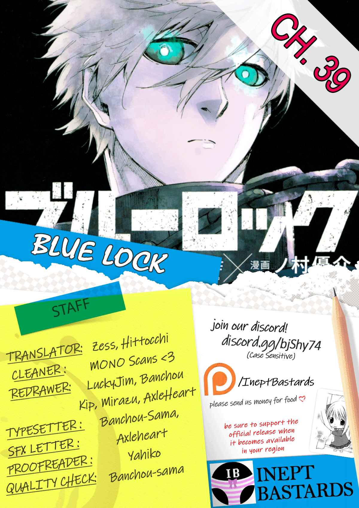 Blue Lock Vol. 5 Ch. 39 Hungry