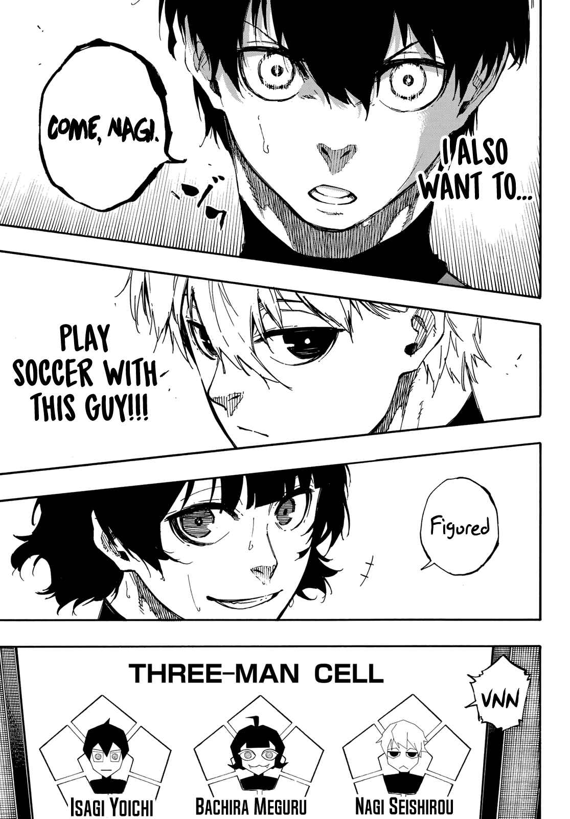 Blue Lock Vol. 6 Ch. 43 A Team of 3