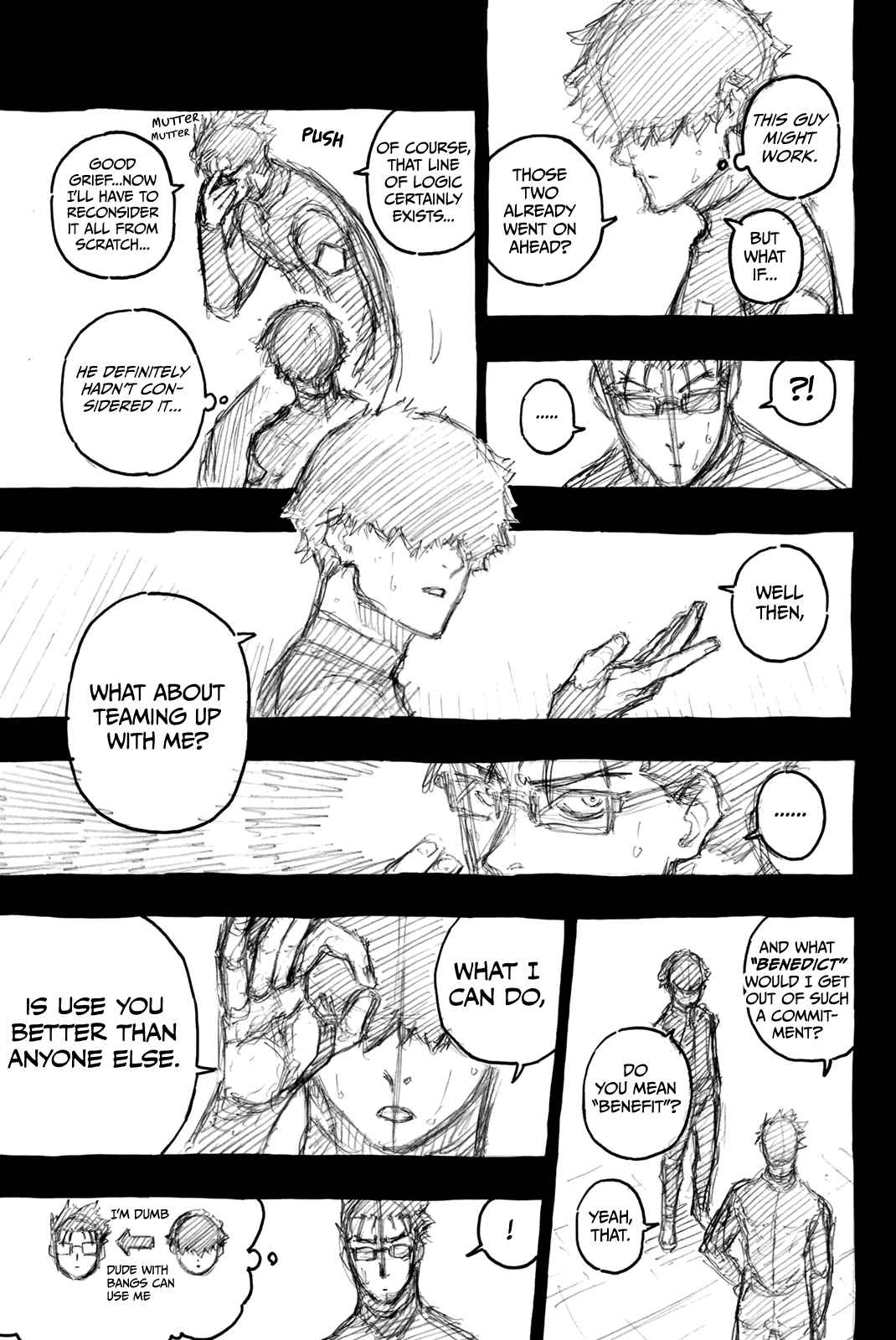 Blue Lock Vol. 9 Ch. 76.5 The Various Three Man Teams Part 2