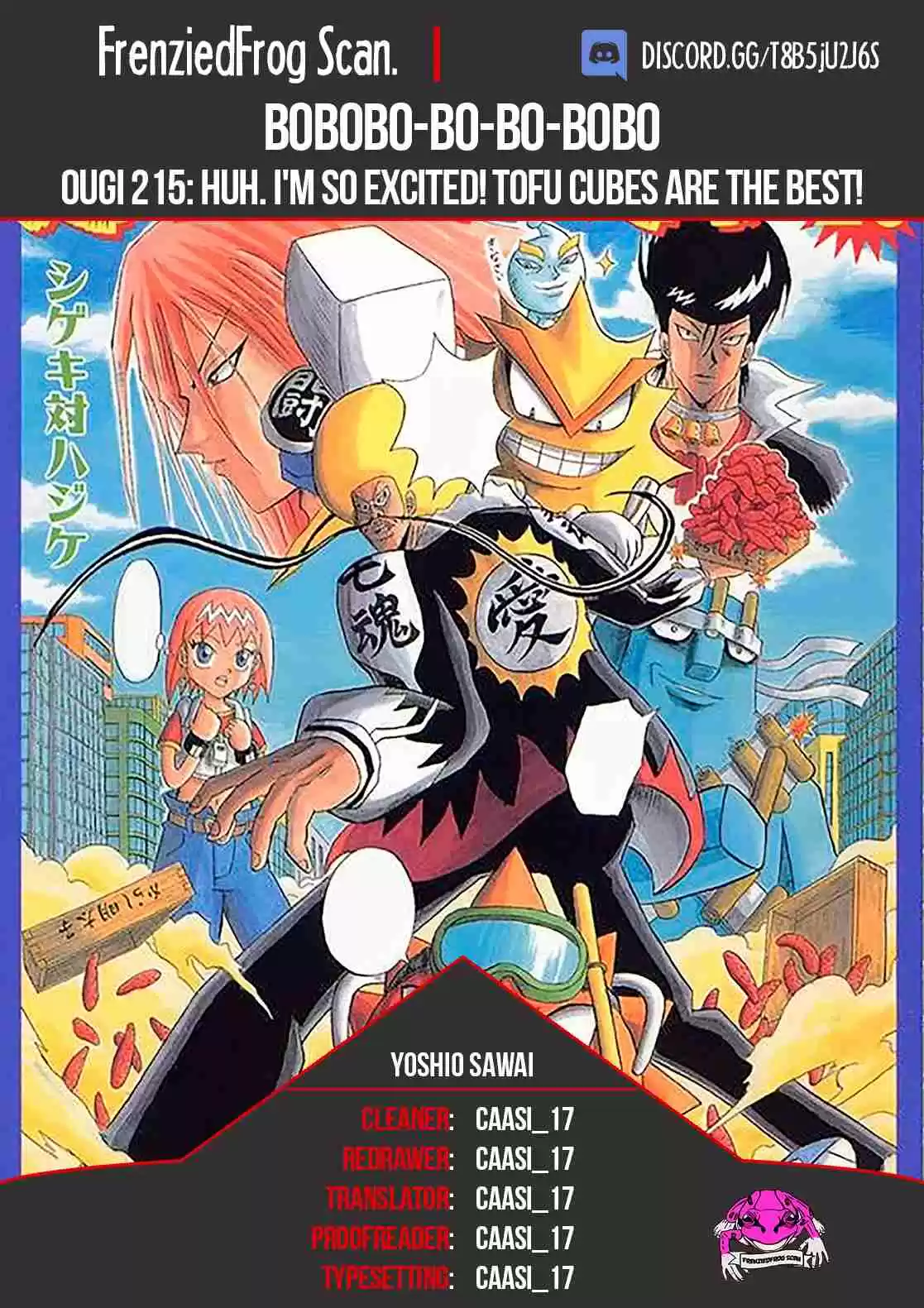 Bobobo-bo Bo-bobo 215 Huh. I'm so excited! Tofu cubes are the best!