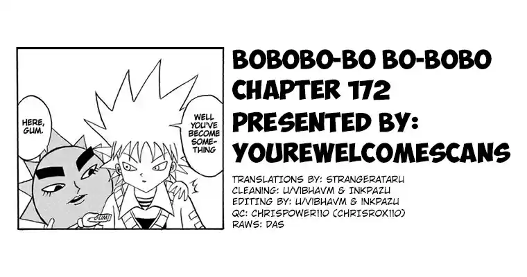 Bobobo bo Bo bobo Vol. 16 Ch. 172 Shinken X Yamiken X Fist = Running Wild
