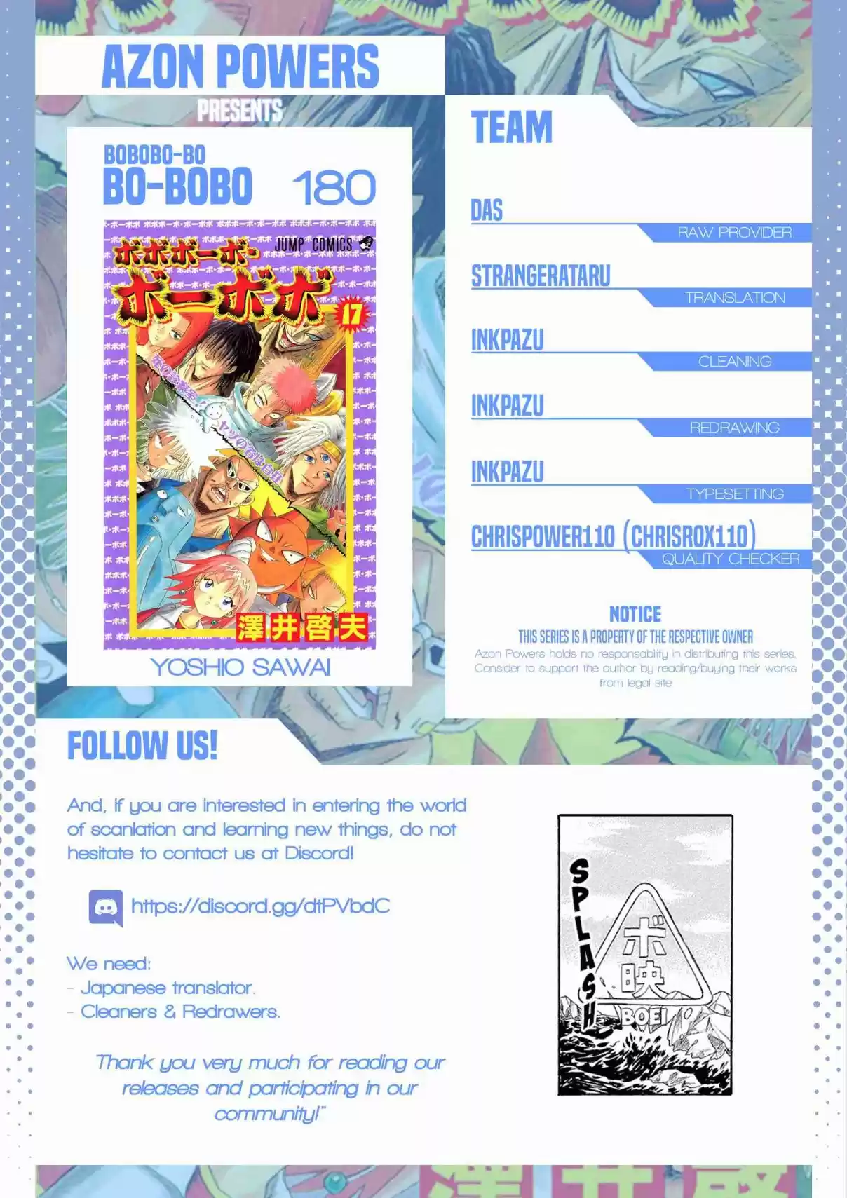 Bobobo bo Bo bobo Vol. 17 Ch. 180 On The Rise! The Movie Stars Of Tomorrow