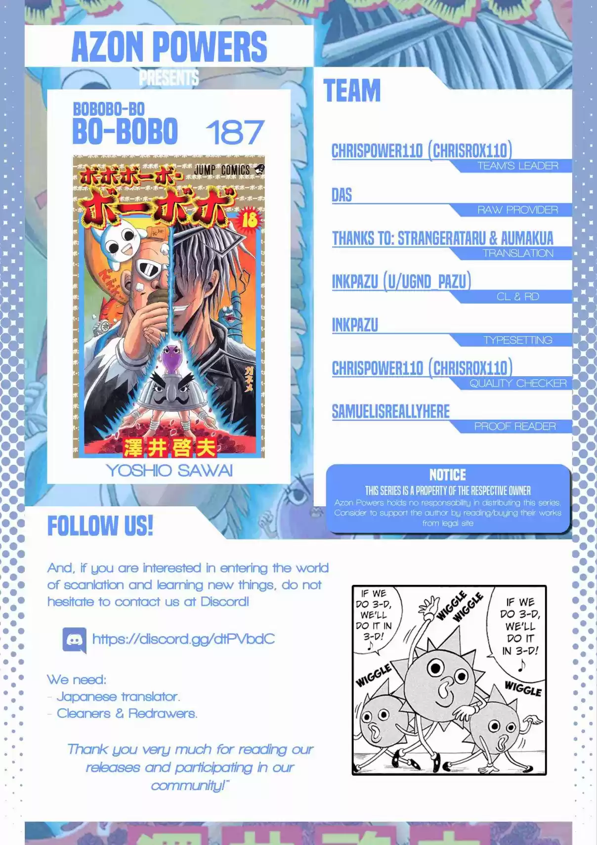 Bobobo bo Bo bobo Vol. 18 Ch. 187 United Final Battle! The End Of The Mad Doctor