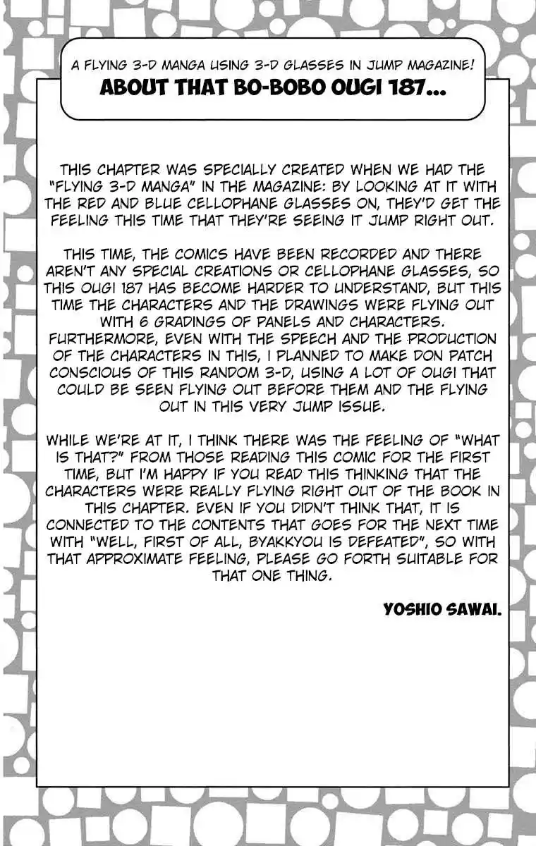 Bobobo bo Bo bobo Vol. 18 Ch. 187 United Final Battle! The End Of The Mad Doctor