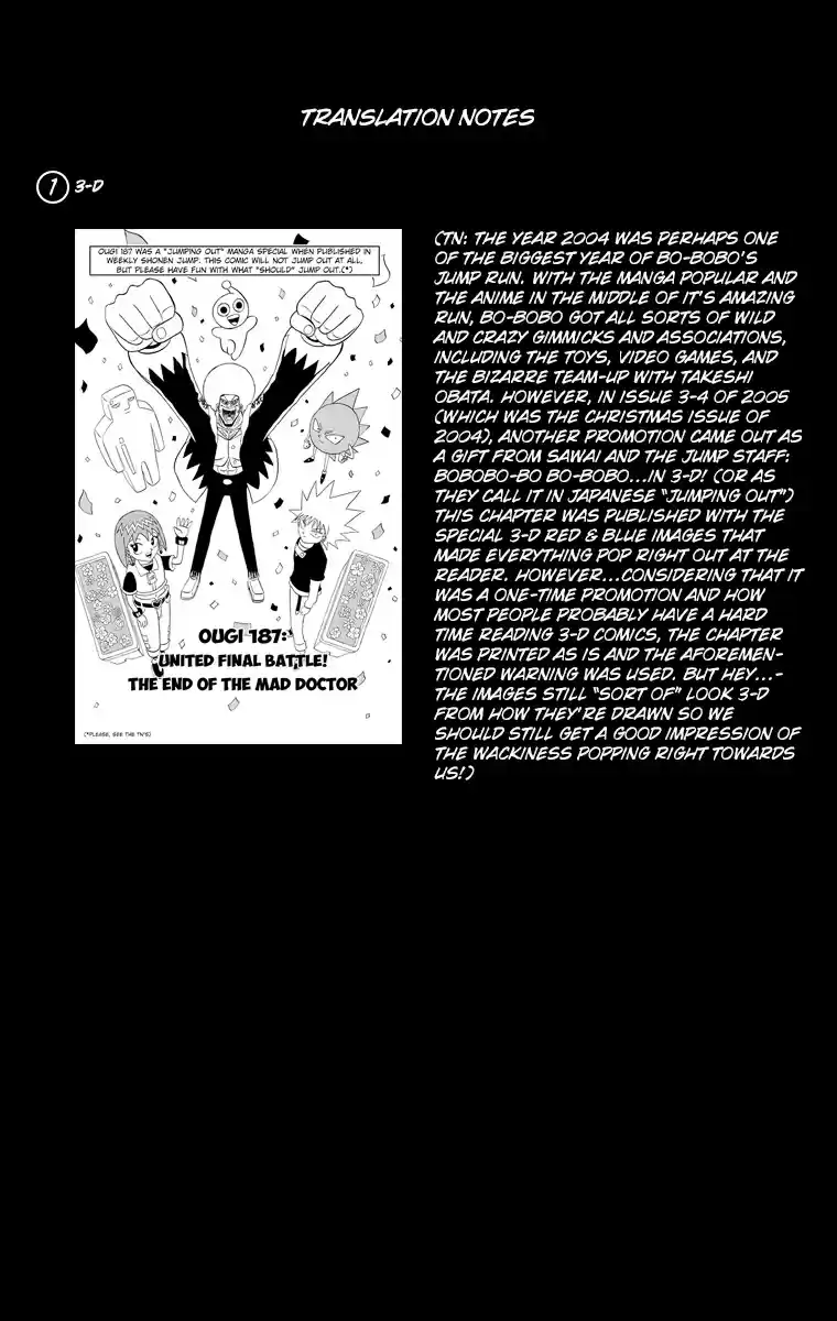 Bobobo bo Bo bobo Vol. 18 Ch. 187 United Final Battle! The End Of The Mad Doctor