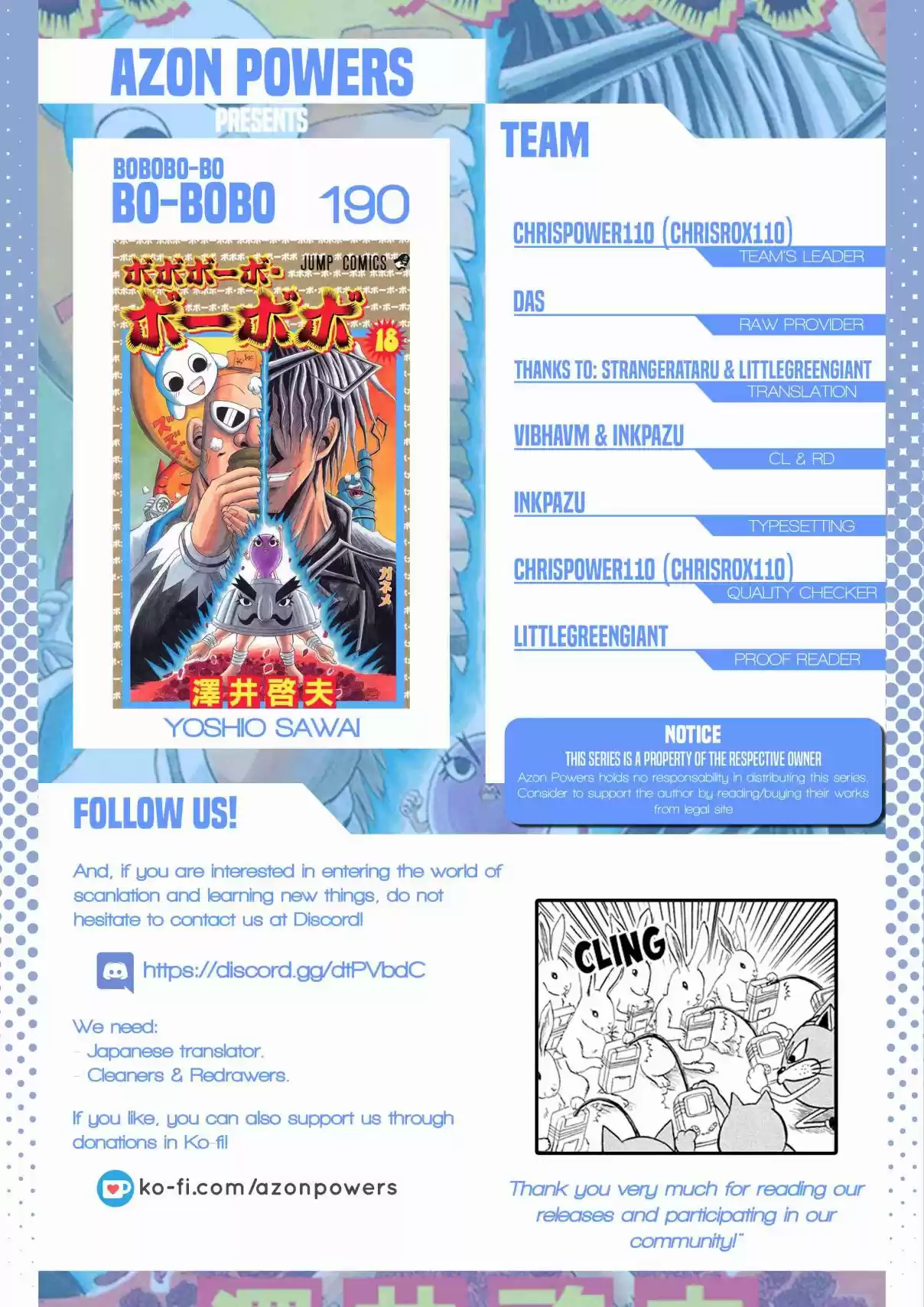 Bobobo bo Bo bobo Vol. 18 Ch. 190 Rhapsody Of Nosehair And Leghair