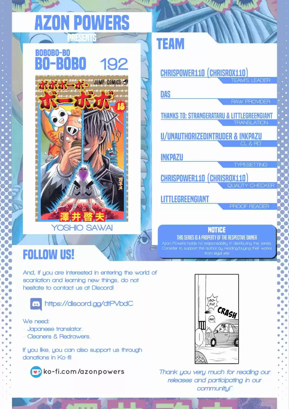Bobobo bo Bo bobo Vol. 18 Ch. 192 Devotion To Him